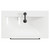 Napoli Tobacco Oak 800mm Wall Mounted Vanity Unit with 1 Tap Hole Glide Basin and 2 Drawers with Gunmetal Grey Handles View from Top