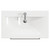 Napoli Tobacco Oak 800mm Wall Mounted Vanity Unit with 1 Tap Hole Glide Basin and 2 Drawers with Chrome Handles View from Top