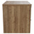 Napoli Tobacco Oak 600mm Wall Mounted Vanity Unit for Countertop Basins with 2 Drawers and Chrome Handles View from Side