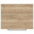 Napoli Tobacco Oak 600mm Wall Mounted Vanity Unit for Countertop Basins with 2 Drawers and Chrome Handles View from Top