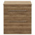 Napoli Tobacco Oak 800mm Floor Standing Vanity Unit for Countertop Basins with 2 Drawers and Chrome Handles View from Front