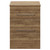 Napoli Tobacco Oak 600mm Floor Standing Vanity Unit for Countertop Basins with 2 Drawers and Chrome Handles View from Front