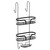 Dante Colore Matt Black 2 Tier with Soap Basket Hanging Shower Caddy Left Hand View