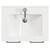 Napoli Matt Black 600mm Floor Standing Vanity Unit with 1 Tap Hole Minimalist Basin and 2 Doors with Chrome Handles View from Top Napoli Matt Black 600mm Floor Standing Vanity Unit with 1 Tap Hole Minimalist Basin and 2 Doors with Chrome Handles View from Top