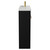Napoli Combination Matt Black 1000mm Floor Standing Vanity Unit with Slimline 1 Tap Hole Basin and 4 Doors with Brushed Brass Handles View from Side