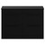 Napoli Matt Black 1200mm Floor Standing Vanity Unit for Countertop Basins with 4 Drawers and Matt Black Handles View from Front