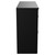 Napoli Matt Black 1200mm Floor Standing Vanity Unit for Countertop Basins with 4 Drawers and Chrome Handles View from Side