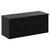 Napoli Matt Black 1200mm Wall Mounted Vanity Unit for Countertop Basins with 4 Drawers and Matt Black Handles Left Hand View