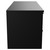 Napoli Matt Black 1200mm Wall Mounted Vanity Unit for Countertop Basins with 4 Drawers and Matt Black Handles View from Side