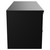 Napoli Matt Black 1200mm Wall Mounted Vanity Unit for Countertop Basins with 4 Drawers and Chrome Handles View from Side