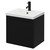 Napoli Matt Black 500mm Wall Mounted Vanity Unit with 1 Tap Hole Basin and Single Drawer with Matt Black Handle Right Hand View