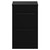 Napoli Matt Black 500mm Floor Standing Vanity Unit for Countertop Basins with 2 Drawers and Gunmetal Grey Handles View from Front