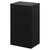 Napoli Matt Black 500mm Floor Standing Vanity Unit for Countertop Basins with 2 Drawers and Matt Black Handles Right Hand View