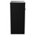 Napoli Matt Black 500mm Floor Standing Vanity Unit for Countertop Basins with 2 Doors and Brushed Brass Handles View from Side