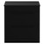 Napoli Matt Black 800mm Floor Standing Vanity Unit for Countertop Basins with 2 Drawers and Matt Black Handles View from Front