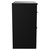 Napoli Matt Black 800mm Floor Standing Vanity Unit for Countertop Basins with 2 Drawers and Matt Black Handles View from Side