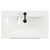 Napoli Matt Black 800mm Floor Standing Vanity Unit with 1 Tap Hole Basin and 2 Drawers with Matt Black Handles View from Top