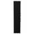 Napoli Matt Black 350mm x 1600mm Wall Mounted Tall Storage Unit with 2 Doors 2 Drawers and Matt Black Handles View from Side