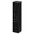 Napoli Matt Black 350mm x 1600mm Wall Mounted Tall Storage Unit with 2 Doors 2 Drawers and Chrome Handles Right Hand View
