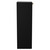 Napoli Matt Black 350mm Wall Mounted Side Cabinet with Single Door and Brushed Brass Handle View from Side