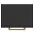 Napoli Matt Black 350mm Wall Mounted Side Cabinet with Single Door and Brushed Brass Handle View from Top