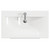 Napoli Matt Black 800mm Floor Standing Vanity Unit with 1 Tap Hole Basin and 2 Drawers with Chrome Handles View from Top