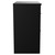Napoli Matt Black 800mm Floor Standing Vanity Unit for Countertop Basins with 2 Drawers and Chrome Handles View from Side