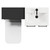 Napoli Matt Black 1000mm Vanity Unit Toilet Suite with 1 Tap Hole Basin and 2 Doors with Matt Black Handles View from Top