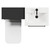 Napoli Matt Black 1000mm Vanity Unit Toilet Suite with 1 Tap Hole Basin and 2 Drawers with Matt Black Handles View from Top
