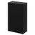 Napoli Matt Black 500mm Combination Toilet Unit Right Hand View