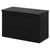 Napoli 390 Matt Black 800mm Wall Mounted Vanity Unit for Countertop Basins with 2 Drawers and Matt Black Handles Right Hand View