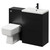 Napoli 390 Colore Matt Black 1100mm Vanity Unit Toilet Suite with 1 Tap Hole Glide Basin and 2 Drawers with Matt Black Handles Right Hand View