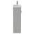 Napoli Gloss Grey Pearl 500mm Slimline Floor Standing 2 Door Vanity Unit with Basin and Chrome Handles View from Side