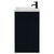 Napoli Deep Blue 500mm Slimline Floor Standing 2 Door Vanity Unit with Basin and Matt Black Handles View from Front