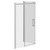 Series 10 Chrome Roller 1400mm x 800mm Sliding Door Shower Enclosure Left Hand View