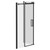Series 10 Colore Matt Black Roller 1200mm x 700mm Sliding Door Shower Enclosure Left Hand View