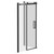 Series 10 Colore Matt Black Roller 1200mm x 800mm Sliding Door Shower Enclosure Left Hand View