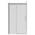 Series 10 Chrome Inline 1200mm x 800mm Hinged Door Shower Enclosure View from Front