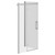 Series 10 Chrome Inline 1200mm x 800mm Hinged Door Shower Enclosure Left Hand View