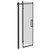 Series 10 Colore Matt Black Inline 1000mm x 700mm Hinged Door Shower Enclosure Left Hand View