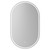 Austin 500mm x 800mm Illuminated Dimmable LED Mirror with Demister and Touch Sensor View from Front