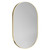 Bandon Colore Brushed Brass 500mm x 800mm Illuminated Dimmable LED Mirror with Demister and Touch Sensor Left Hand View