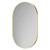 Bandon Colore Brushed Brass 500mm x 800mm Illuminated Dimmable LED Mirror with Demister and Touch Sensor Right Hand View