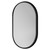 Bamford Colore Matt Black Aluminium Frame 500mm x 800mm Mirror Left Hand View