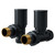 Dias Anthracite Round Dual Fuel Radiator Valves Right Hand View