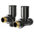 Dias Colore Gunmetal Grey Round Dual Fuel Radiator Valves Right Hand View