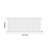 Sinclair Anthracite 600mm x 1395mm Horizontal Digital Thermostatic Single Panel Electric Radiator Dimensions thumbnail