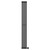 Sinclair Colore Matt Black 1800mm x 195mm Vertical Digital Thermostatic Single Panel Electric Radiator Front View