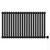 Sinclair Colore Matt Black 600mm x 995mm Horizontal Digital Thermostatic Single Panel Electric Radiator Front View