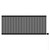 Sinclair Colore Matt Black 600mm x 1395mm Horizontal Digital Thermostatic Single Panel Electric Radiator Front View